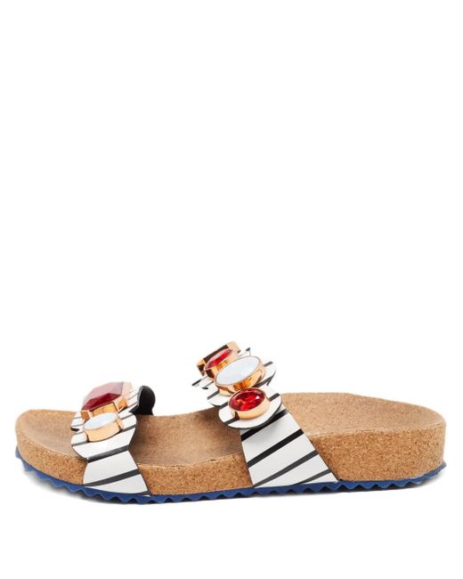 Sophia Webster ストライプ サンダル Multicolor