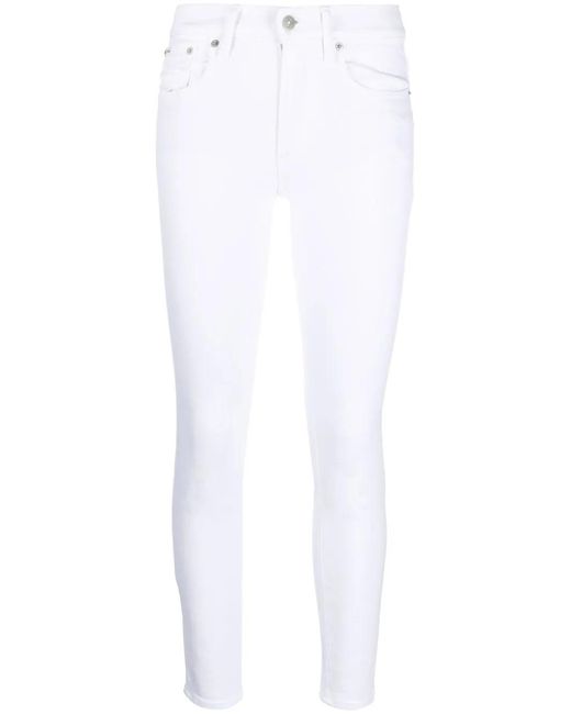 Polo Ralph Lauren White Mid-Rise Skinny Jeans
