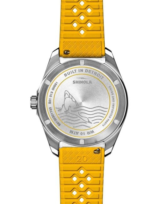 Shinola Yellow Duck 3Hd 40Mm Watch for men