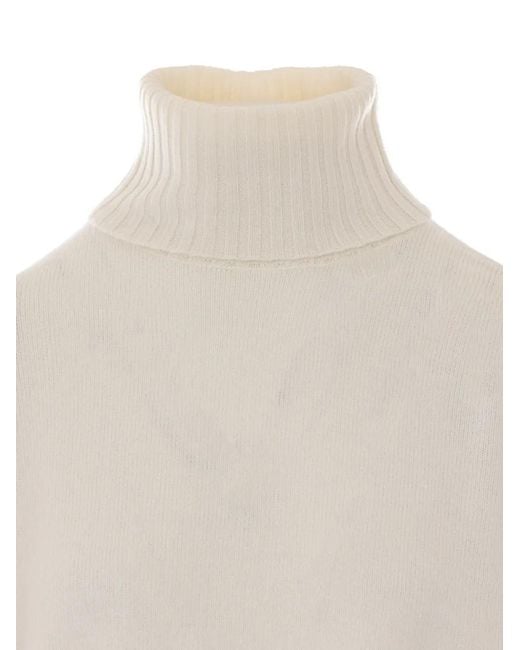 Liu Jo White Turtleneck Sweater