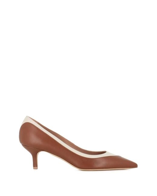 Malone Souliers Brown Pointed Toe Two-Tone Pumps