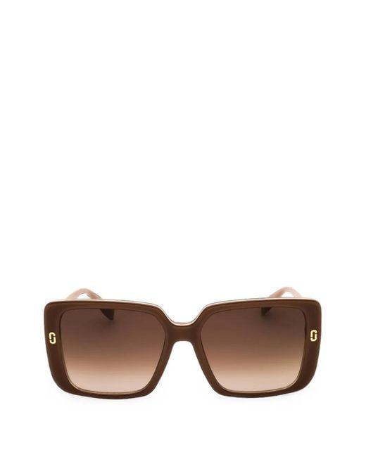Marc Jacobs Brown Square-Frame Sunglasses