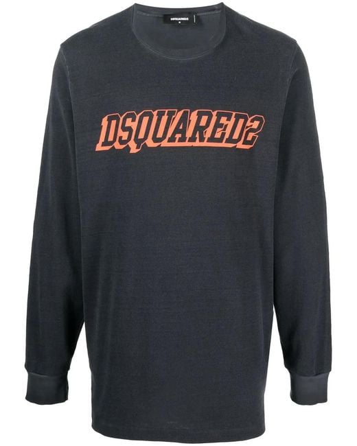 DSquared² Sweater Met Logoprint in het Blue voor heren