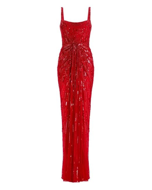 open lace back dress Gold Rush Floor-Length Dress main image 1