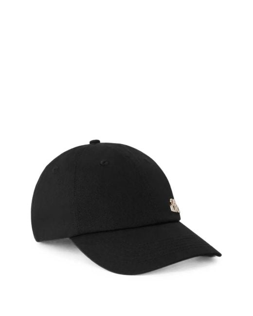 Casablanca Black Logo-Plaque Baseball Cap for men