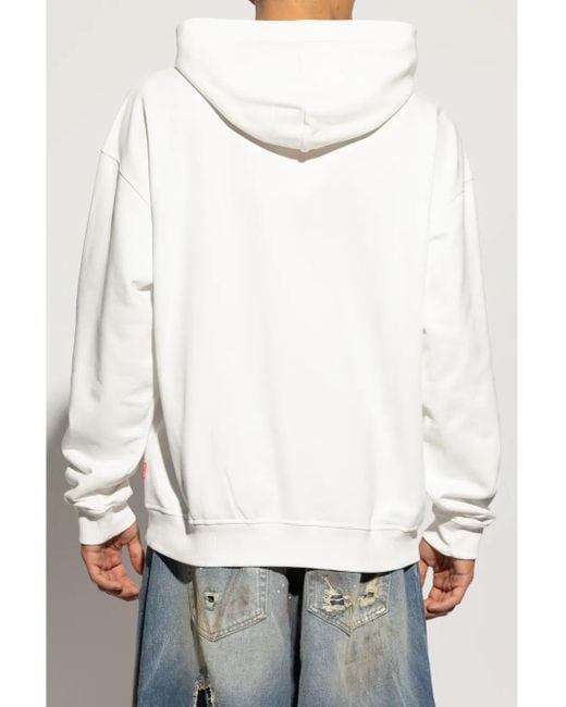 メンズ DIESEL S-boxt パーカー White