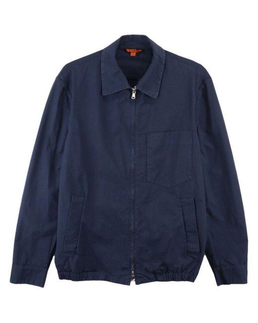 Barena Blue Zaleto Mariol Zip-up Shirt Jacket for men