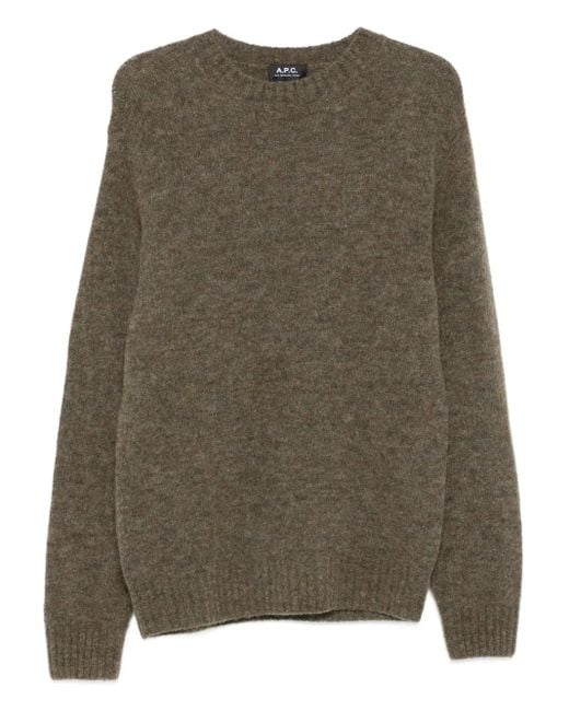 メンズ A.P.C. クルーネック セーター Brown