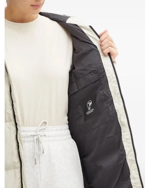 Jack Wolfskin White Frozen Lake Belted Hooded Coat