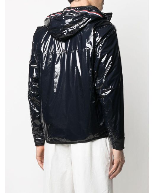 Moncler Synthetisch Windjack Met Capuchon in het Blauw voor heren - Lyst