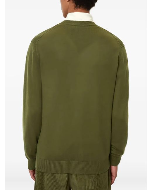 Marc O' Polo Green V-Neck Button-Up Cardigan for men