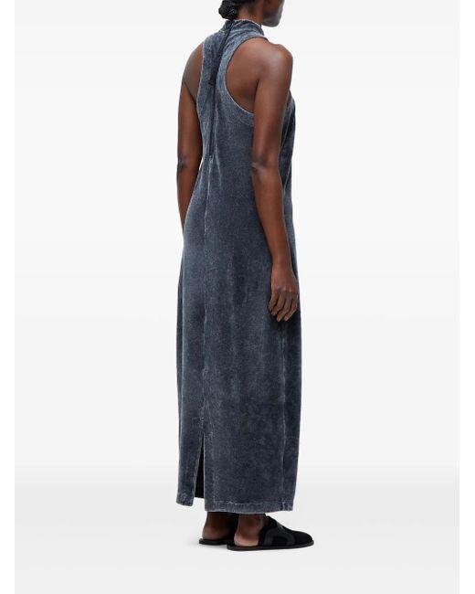 Osklen Maxi-Jurk Met Marmer-Effect in het Black