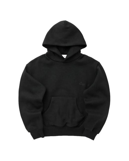 Fear Of God Black Essentials Logo-Print Cotton Hoodie