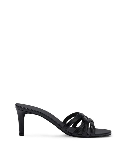 Furla White Crossover-Strap Leather Sandals
