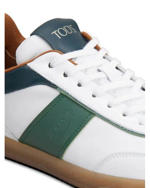 【人気ブランド】TOD'S グリーン メンズシューズ Tod's メンズ グリーン Tabs レザースニーカーの通販はau PAY