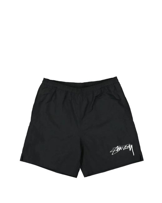 Nike Black X Stüssy Logo-Print Shorts for men
