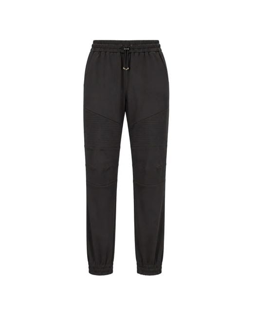Philipp Plein Black Fleece Jogging Trousers for men