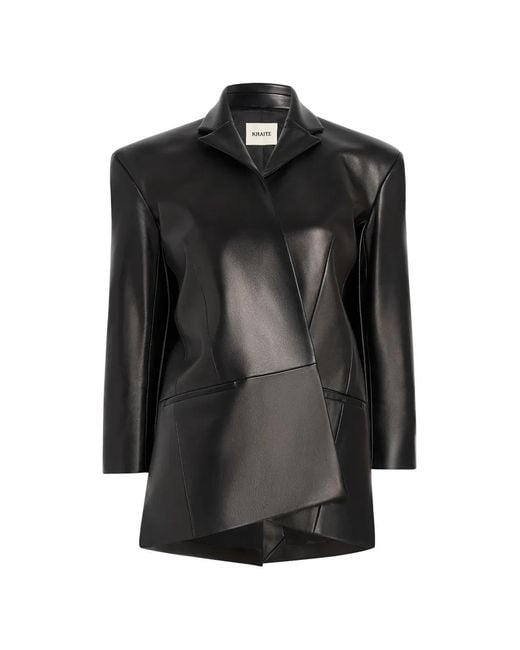Khaite Black Palto Jacket