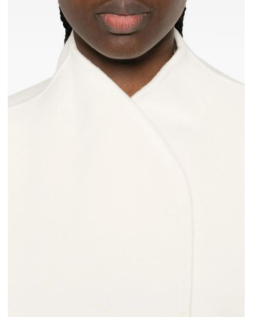 Soft Goat White Open-Front Jacket