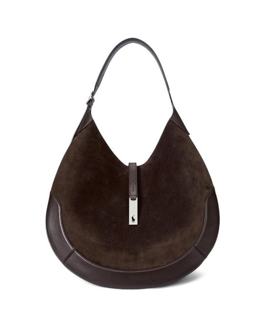 Borsa A Spalla Polo Id Grande di Polo Ralph Lauren in Black