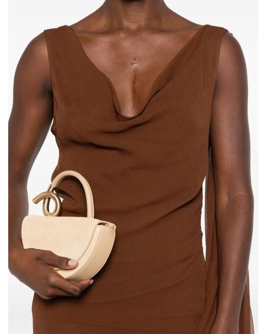 GIUSEPPE DI MORABITO Brown Draped-Detail Dress