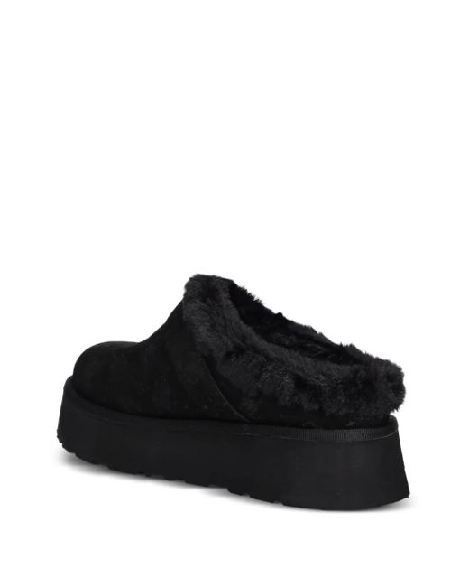 Guess Black Mules À Détail De Logo