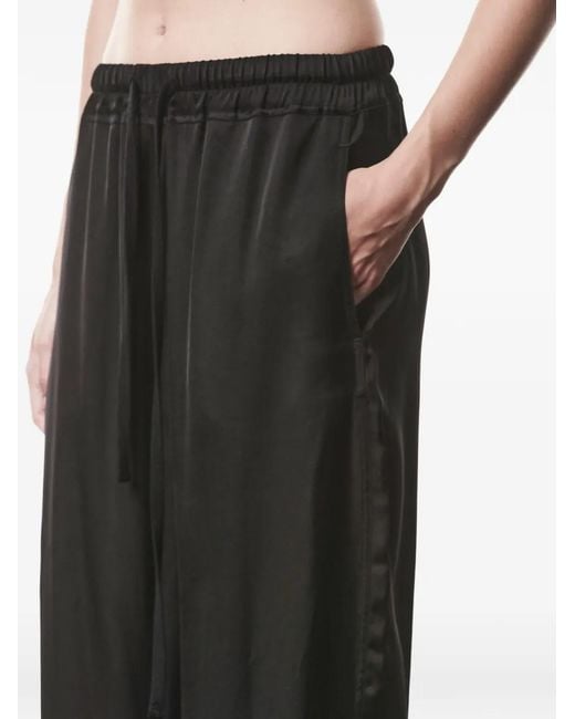 Thom Krom Black Pantalon À Lien De Resserrage