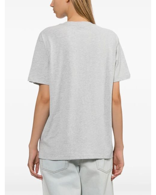 AAPE BY A BATHING AP Gray Heart Logo T-Shirt