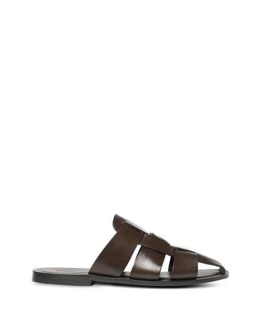 Scarosso Brown Perseo Cage-Style Sandals for men
