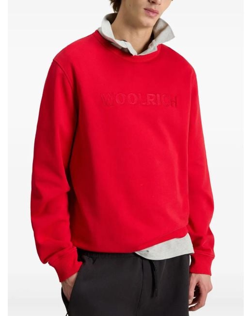 Woolrich Logo-Embroidered Sweatshirt for men