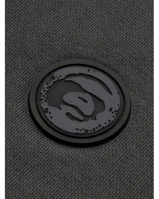 Aape By A Bathing Ape Black Star Hooded Cotton Hoodie for men