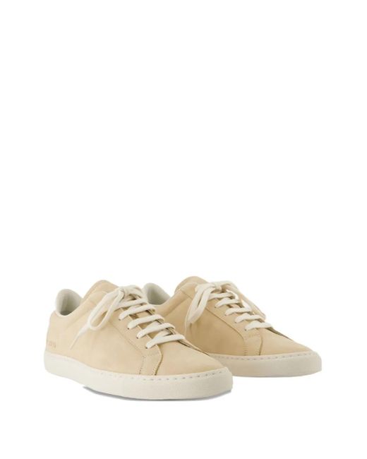 Common Projects Natural Retro Lace-Up Sneakers