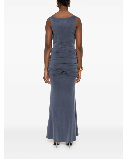 Abito Lungo Con Ruches di Vivienne Westwood in Blue