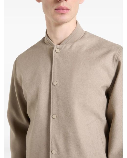 Manière De Voir Natural Savin Tailored Bomber Jacket for men
