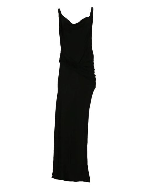Tom Ford Maxi-Jurk Met Split in het Black