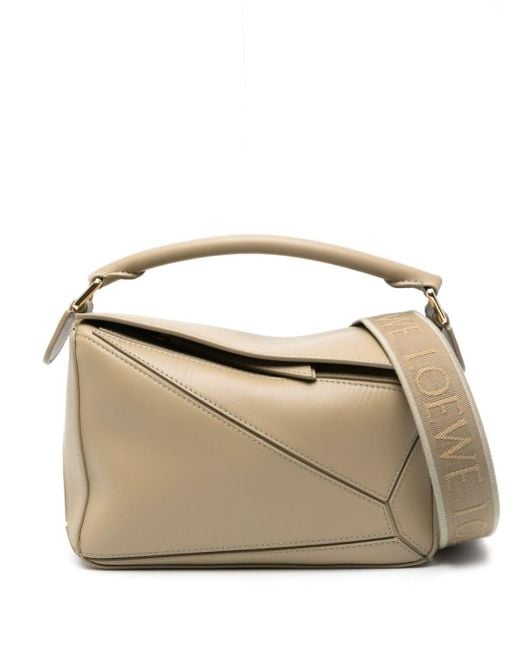 Loewe Natural Small Puzzle Leather Tote Bag