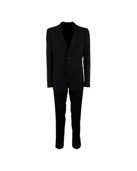 Prada Black Single-Breasted Notched-Lapel Suit for men