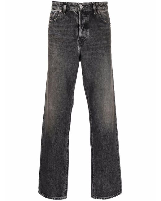 DIESEL Gray 1955 Straight-leg Jeans for men