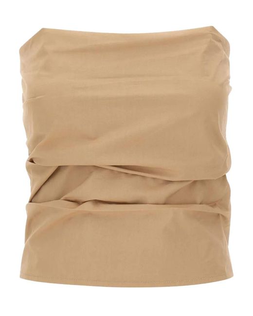 Kaos Natural Elasticated-Back Strapless Vest