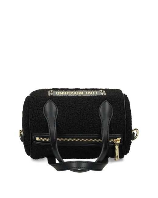 Love Moschino Black Top-Handle Chain Tote Bag