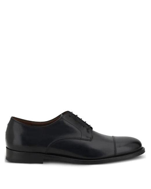 Fratelli Rossetti Black Garwood Leather Derby Shoes for men