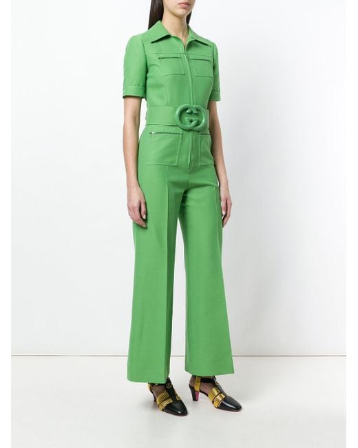 gucci green jumpsuit