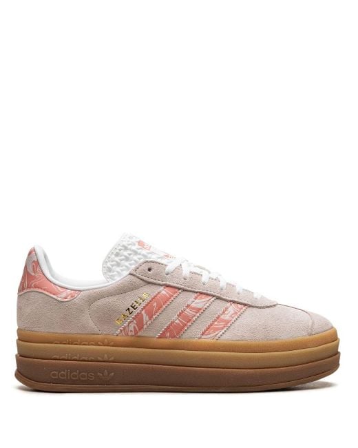 Adidas Pink Gazelle Bold "putty Mauve/wonder Clay/cloud White" Sneakers