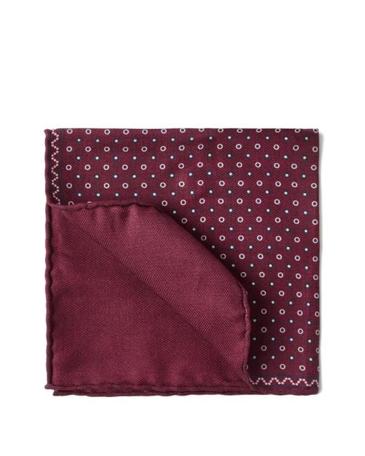 Brunello Cucinelli Purple Silk Pocket Square for men