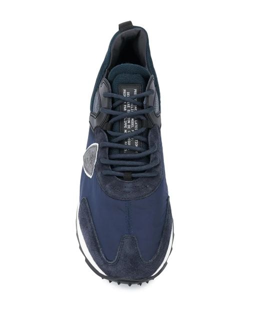 Philippe Model Blue Low-Top Sneakers for men