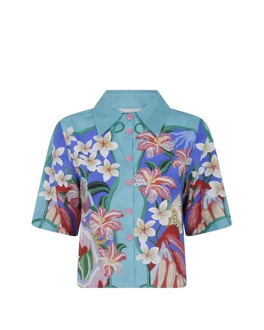 Farm Rio Blue Chemise Garden Of Life