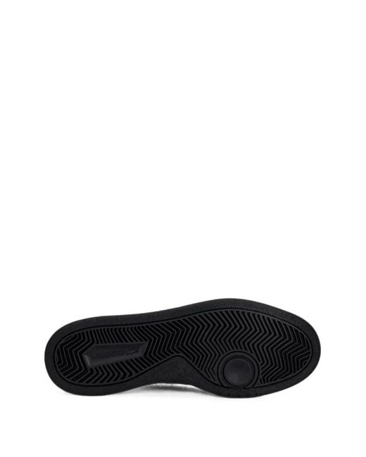 Lacoste Black Court Pro Logo-Plaque Sneakers for men