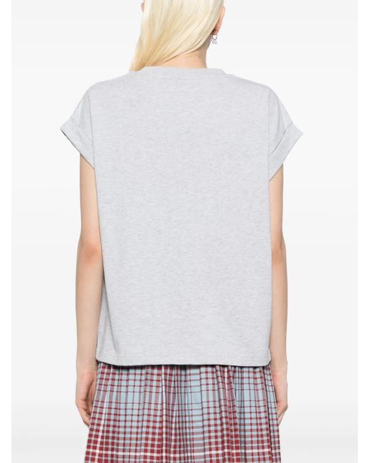 SPORT b. by agnès b. サークルモザイクロゴ Tシャツ Gray