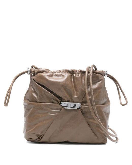DIESEL Leren Bucket-Tas in het Brown