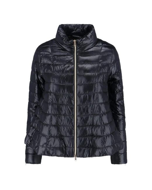 Herno Blue Veste À Design Matelassé